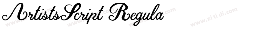 ArtistsScript Regula字体转换